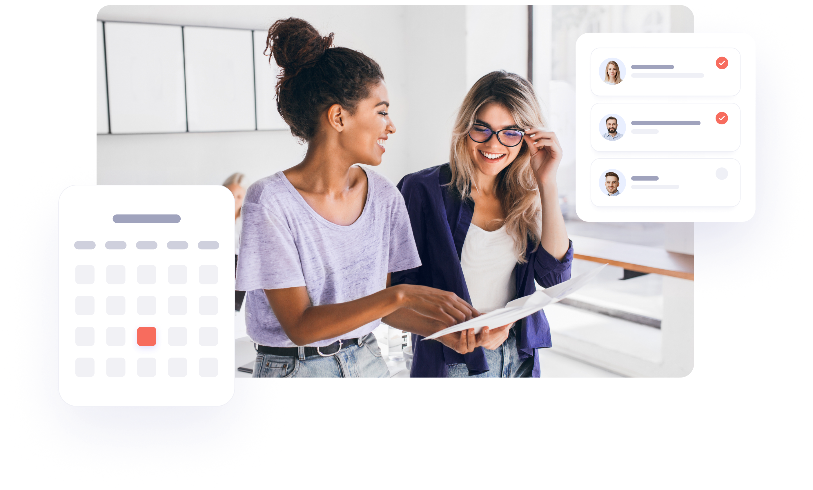 Collaborative team working on loyalty programs